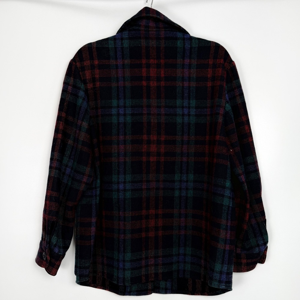 Pendleton Vintage Wool Plaid Jacket Shacket Red B… - image 9